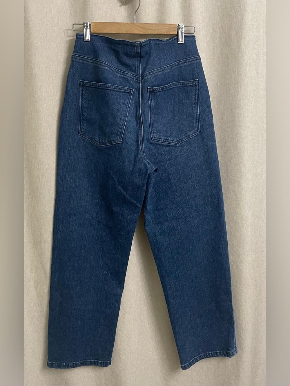 Veronica Beard Crosbie Crop Wide Leg High Rise Button Fly Jeans 28 - Picture 3 of 11
